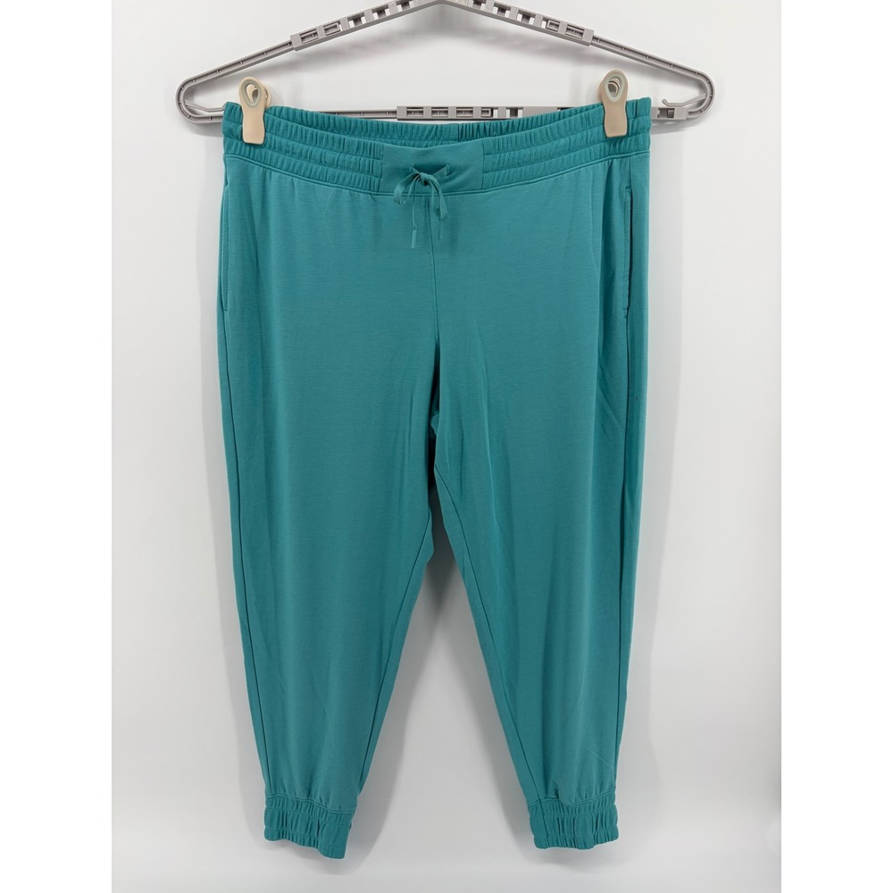 Tek Gear Womens 1X‎ Teal Jogger Pants Elastic Drawstring Waist Activewear